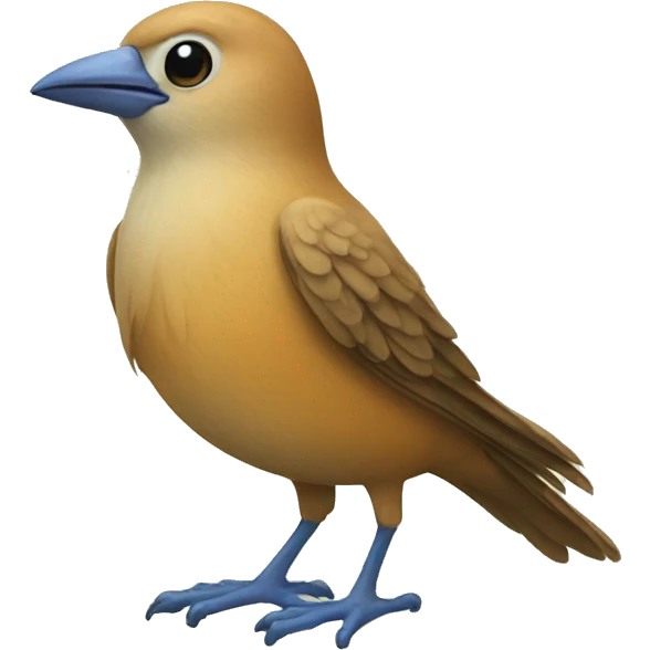 BIRD WITH HUMAN FEET emoji