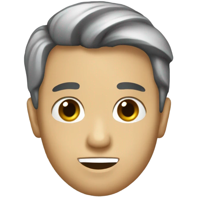 Una carita sospechosa pero riendose emoji