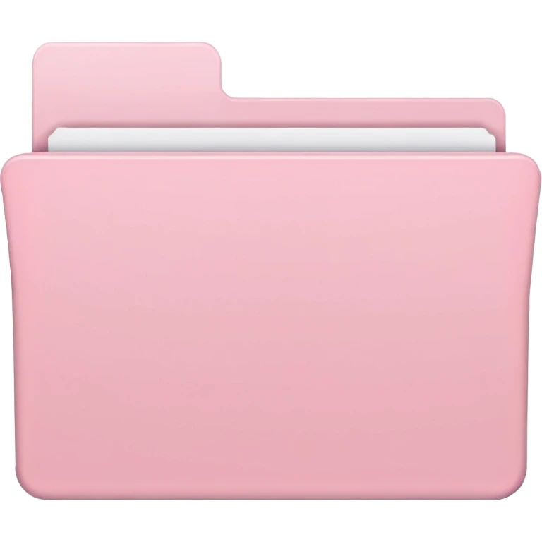 pastel pink empty folder aesthetic emoji