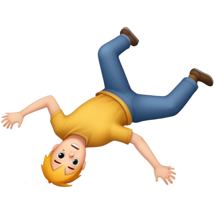 Person falling down emoji