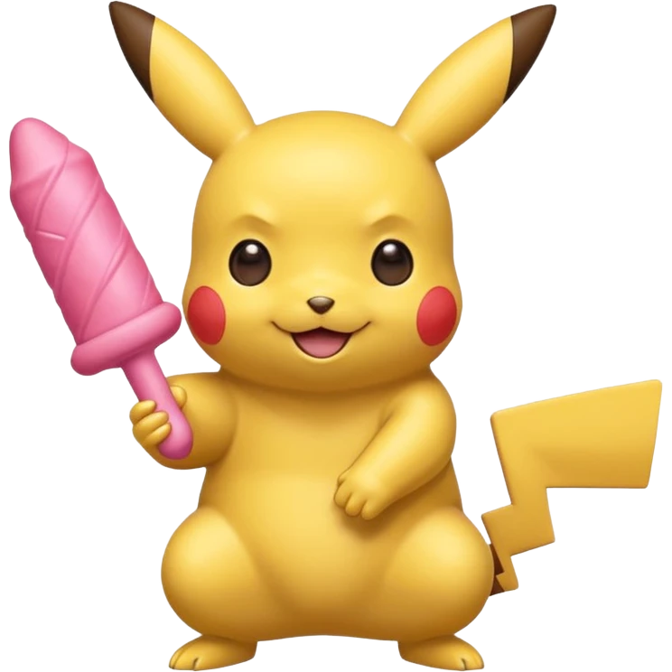 pikachu with dildo  emoji