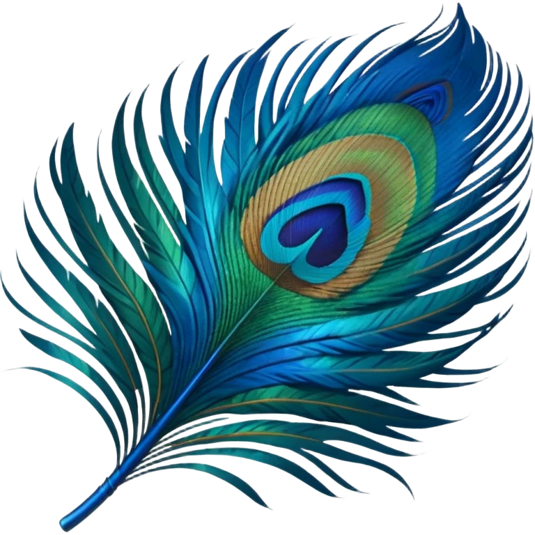 Peacock feather emoji