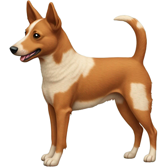 Red heeler with curly tail emoji