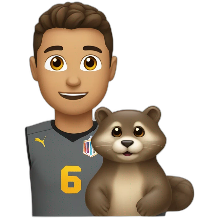 Ronaldo et une loutre emoji