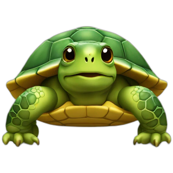 Tortue jaune emoji