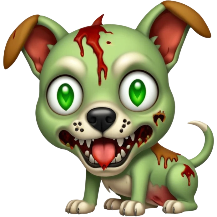 A zombie dog emoji