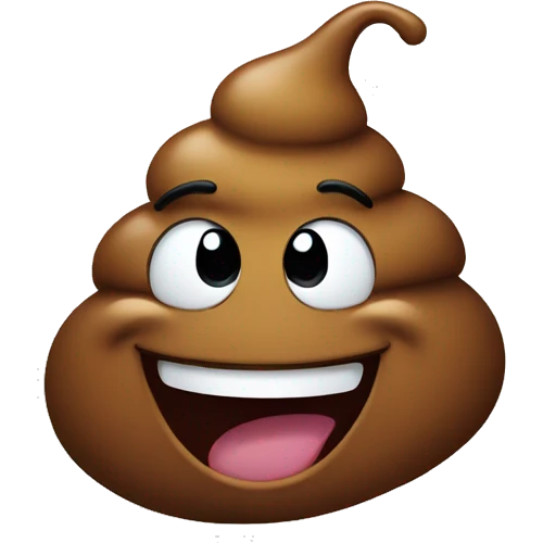 laughing poop emoji