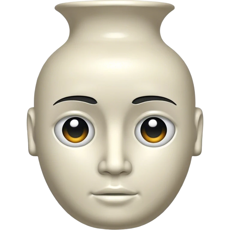 Vase human head  emoji