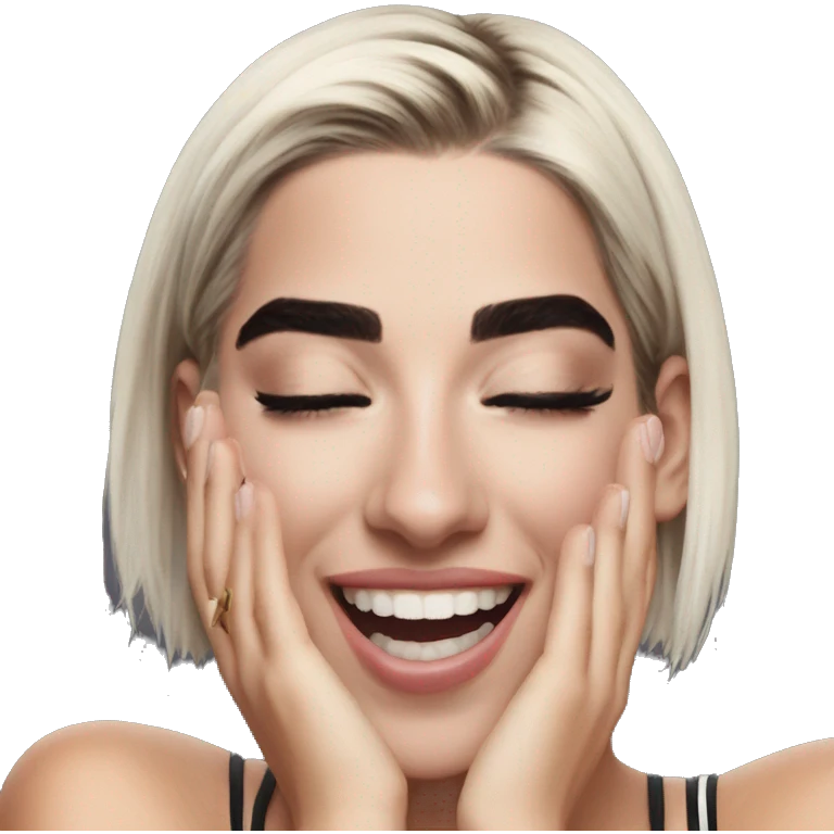 Dua Lipa excited emoji