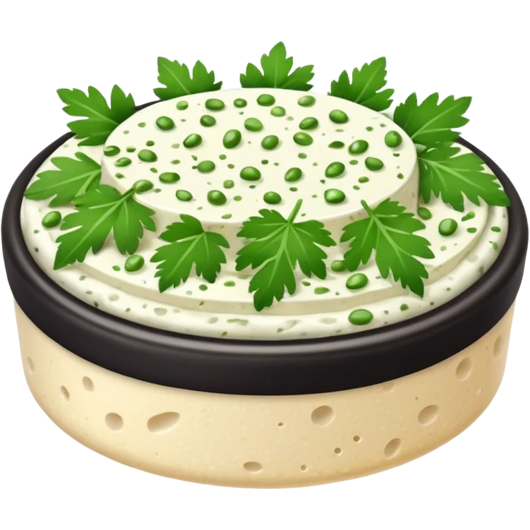 Cream cheese with coriander emoji