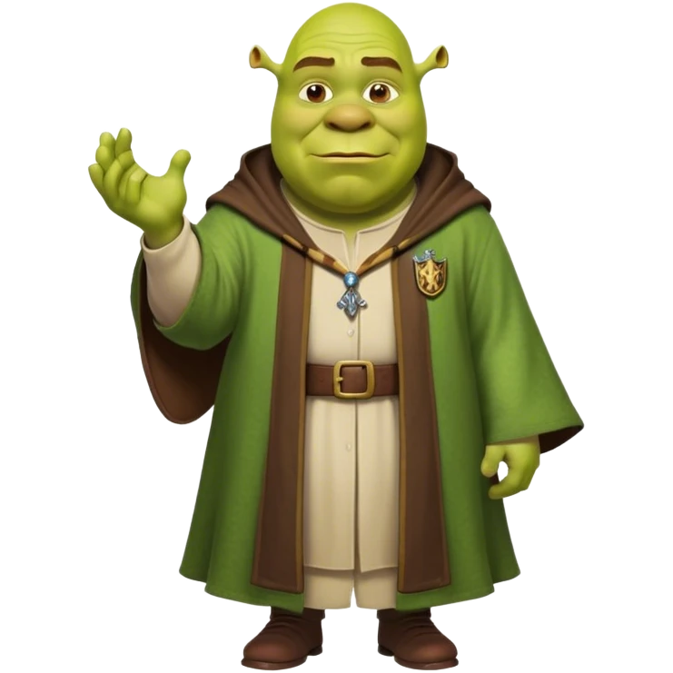 Shrek in a Hogwarts robe  emoji