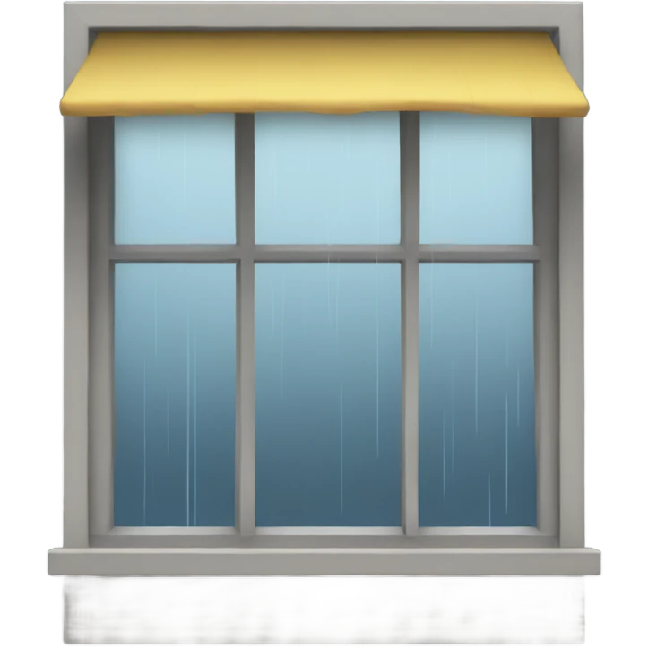 Rainy day though a window emoji