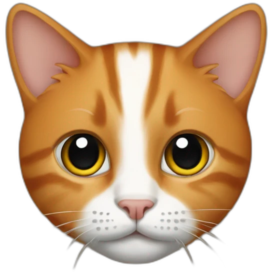 Cat ginger/ black  emoji