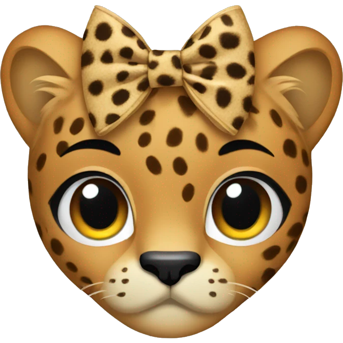 Cheetah bow emoji