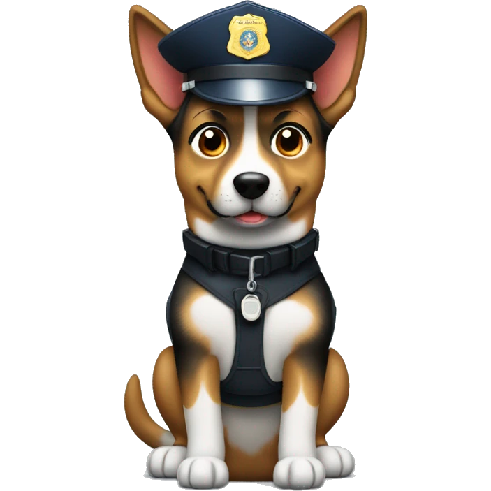 k9 police oficer emoji