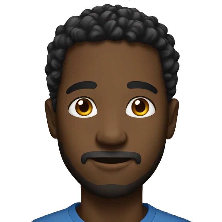 A black guy emoji