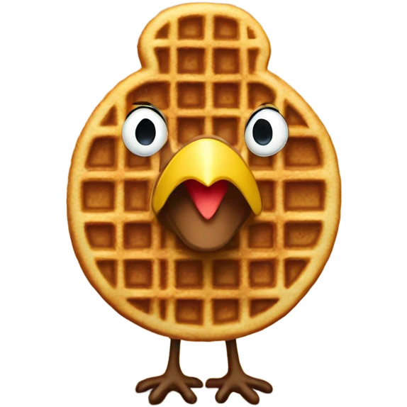 Waffle turkey emoji