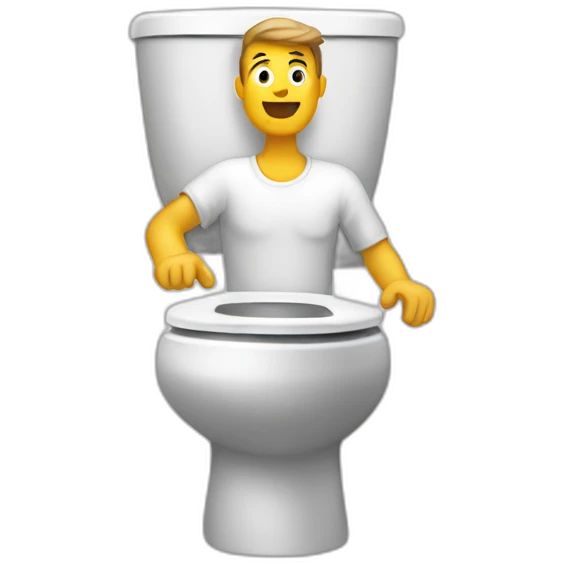 toilet man emoji