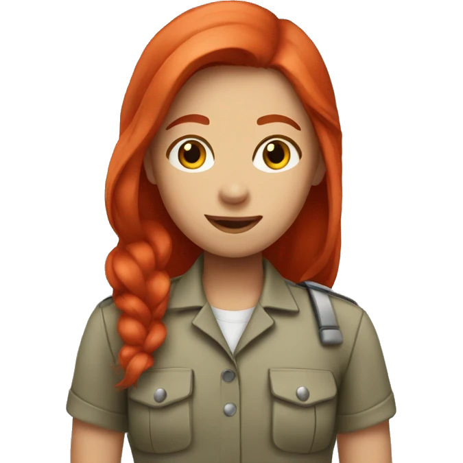girl with red hair who is a zookeeper  emoji