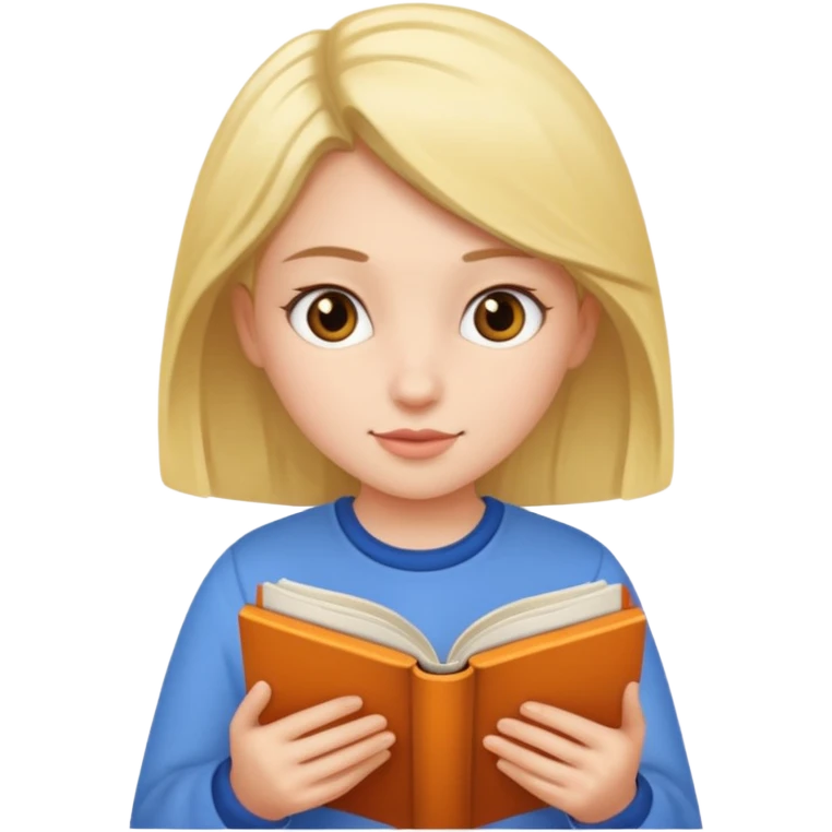 girl reading emoji