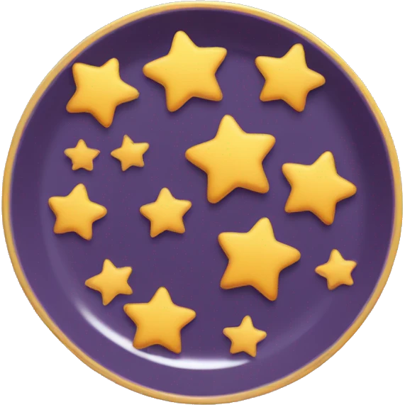 Plate with small stars ✨  emoji