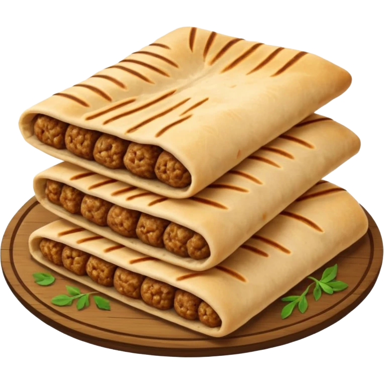 Kabab paratha emoji