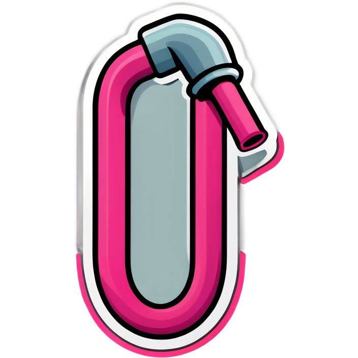 Hose with pink emoji