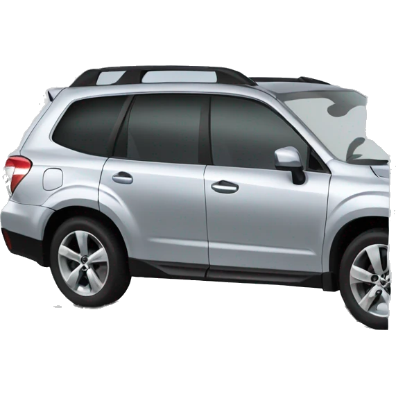 Silver subaru forester emoji