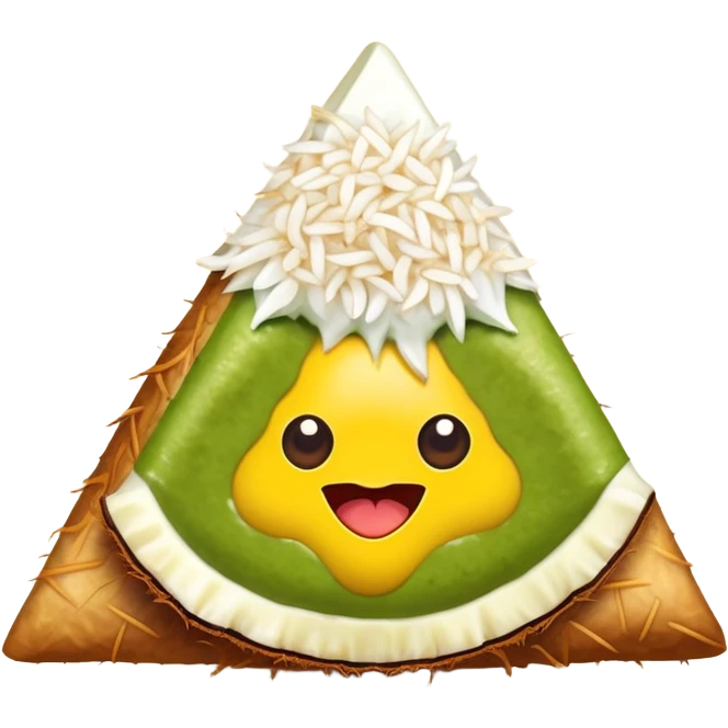 Nasi lemak triangle creature  emoji