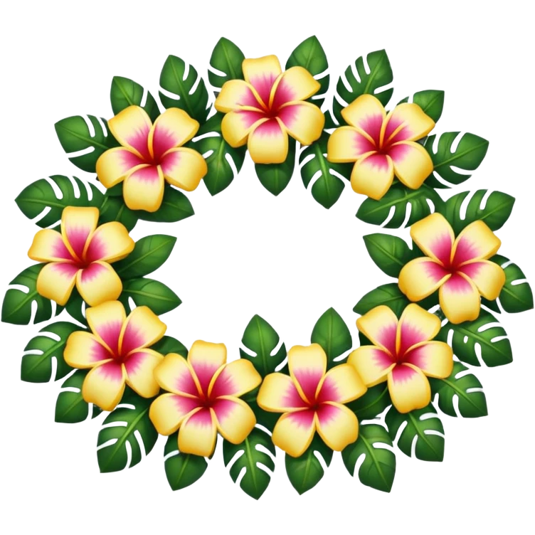 Hawaiian lei emoji