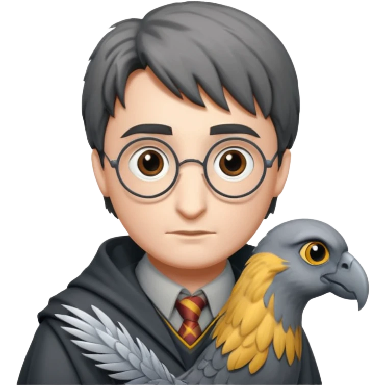 buckbeak and harry potter emoji