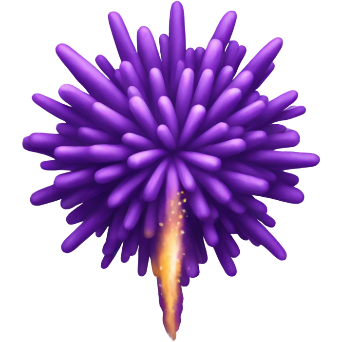 Purple singular firework  emoji