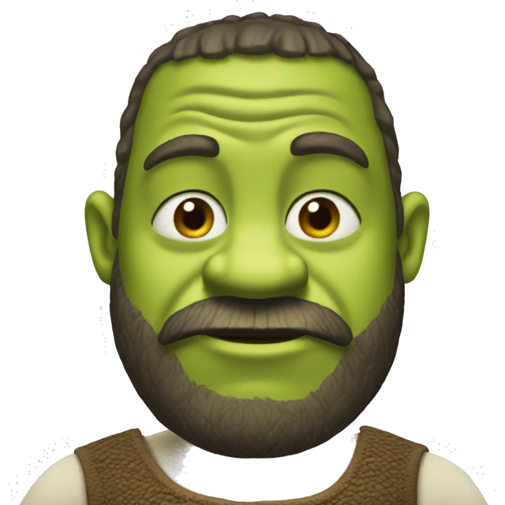 Shrek with a beard  emoji