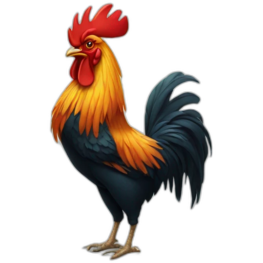 Cool rooster emoji