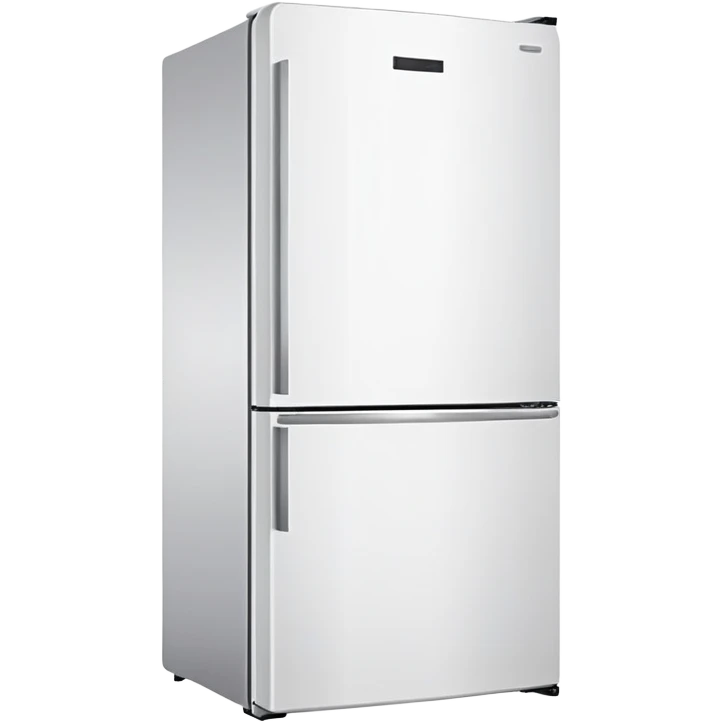 modern white fridge angled view emoji