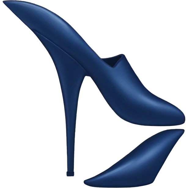 dark blue stiletto emoji