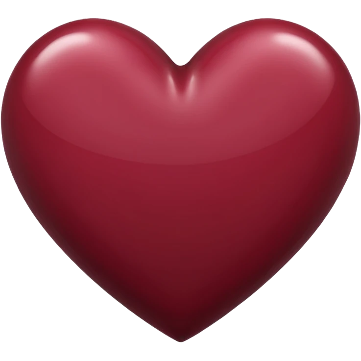 Maroon heart emoji