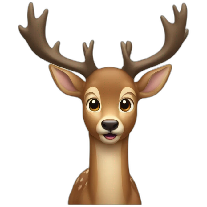 Deer say "rar" emoji