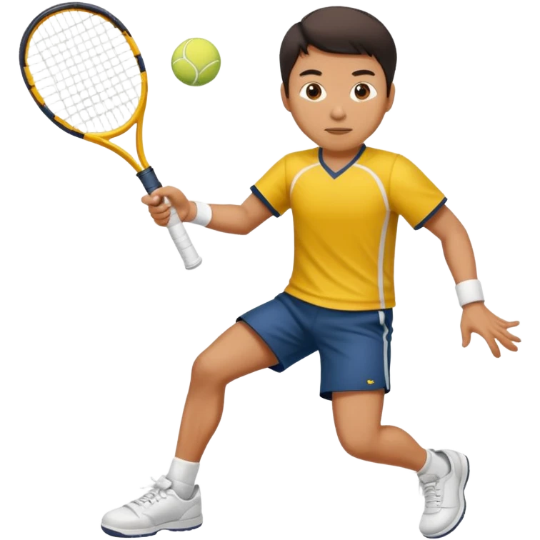 An Asian guy that plays tennis from USC emoji