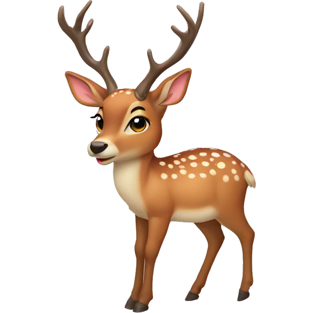 Coquette deer emoji