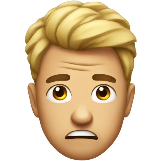 irritated face emoji