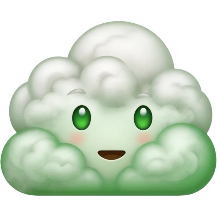 Boodihole smelly and ugly  white and green smoke  emoji