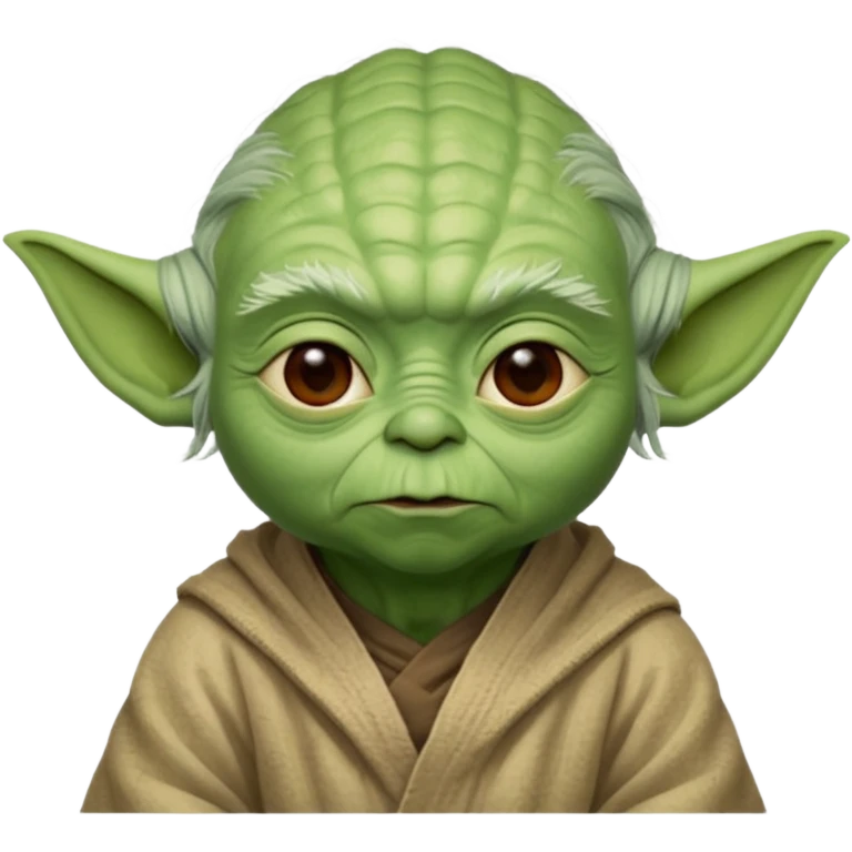 A yoda with 67 on top of it emoji