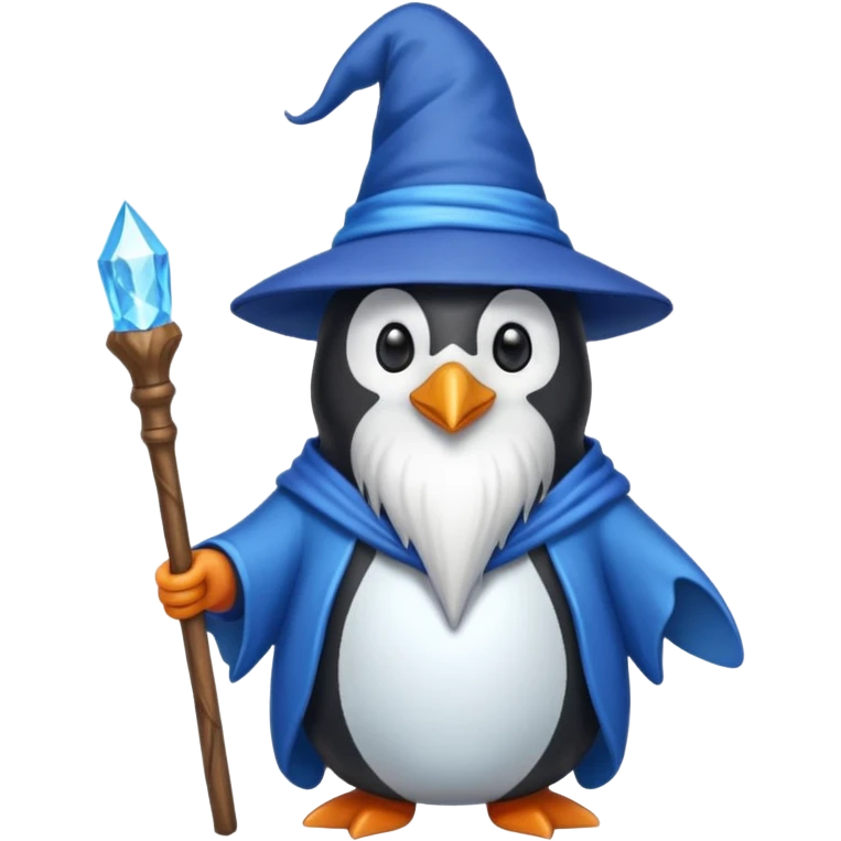 Penguin Wizard emoji