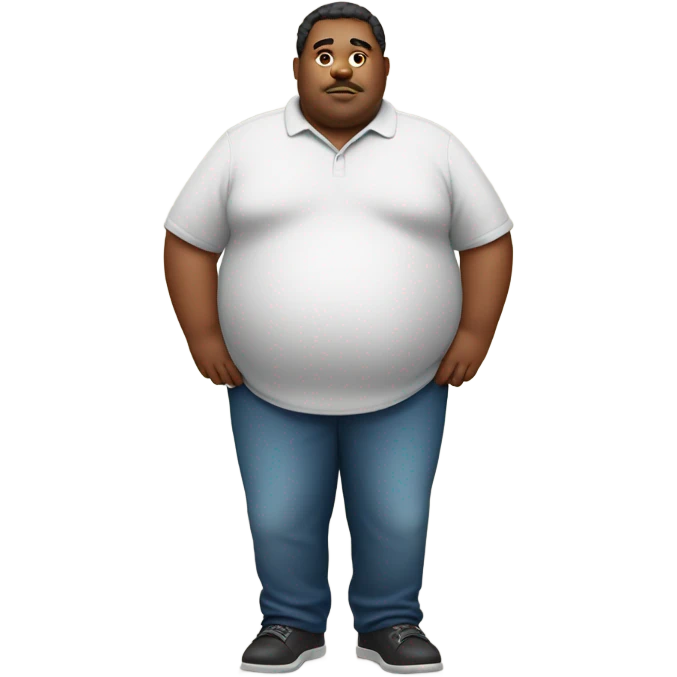 Fat man who has more weight than earth  emoji