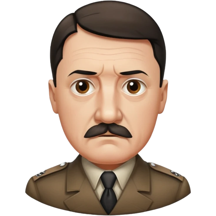 adolf hitler tiny moustache emoji
