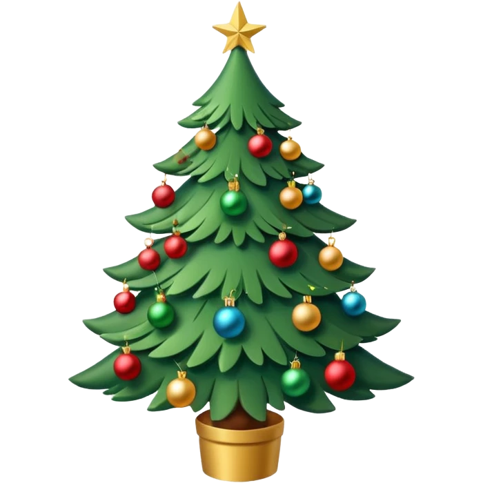 christmas tree, view from above emoji
