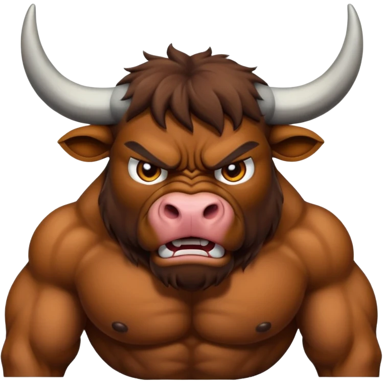 Pissed off bull emoji