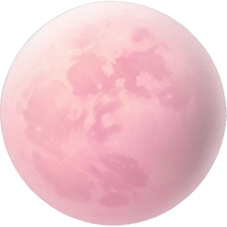 pastel pink moon emoji