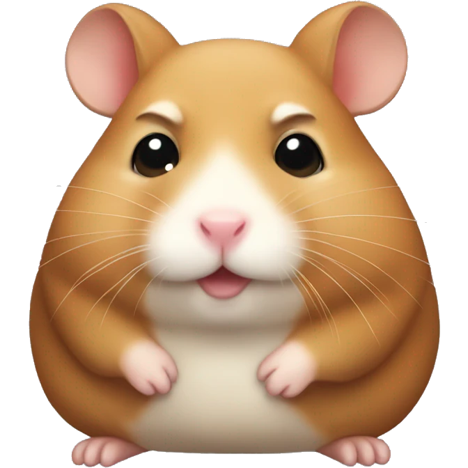 brown fat hamster  emoji